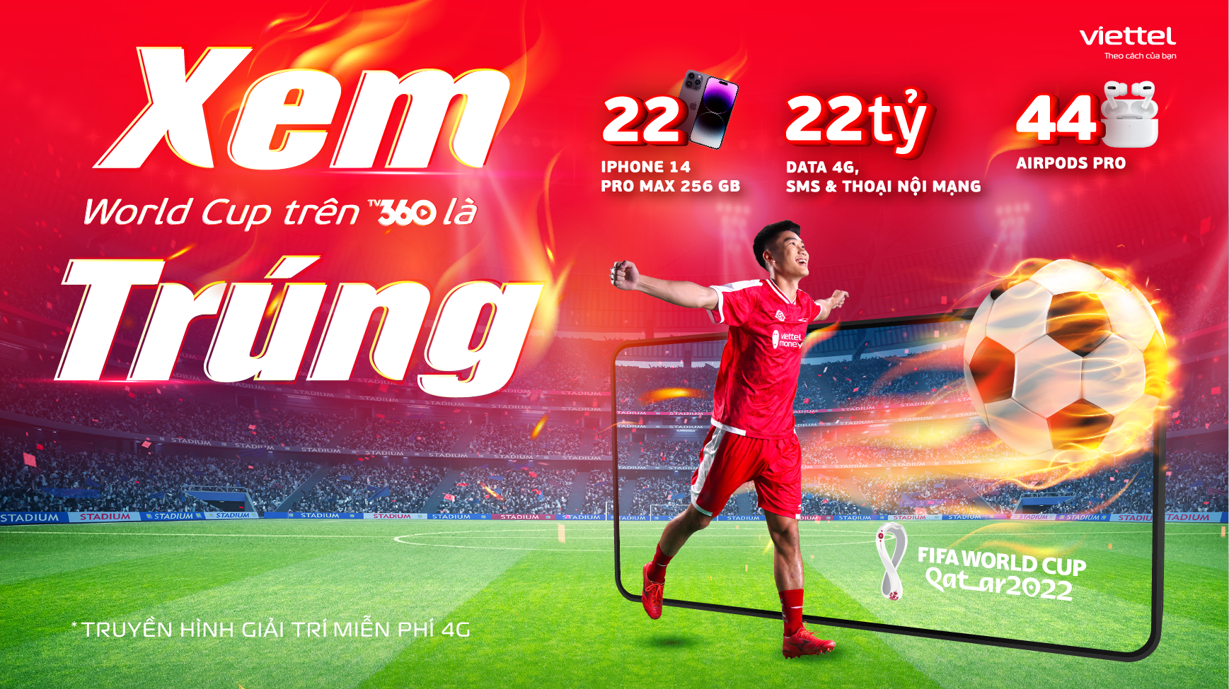 Cùng TV360 săn 22 Iphone 14 Promax mùa Worldcup 2022 