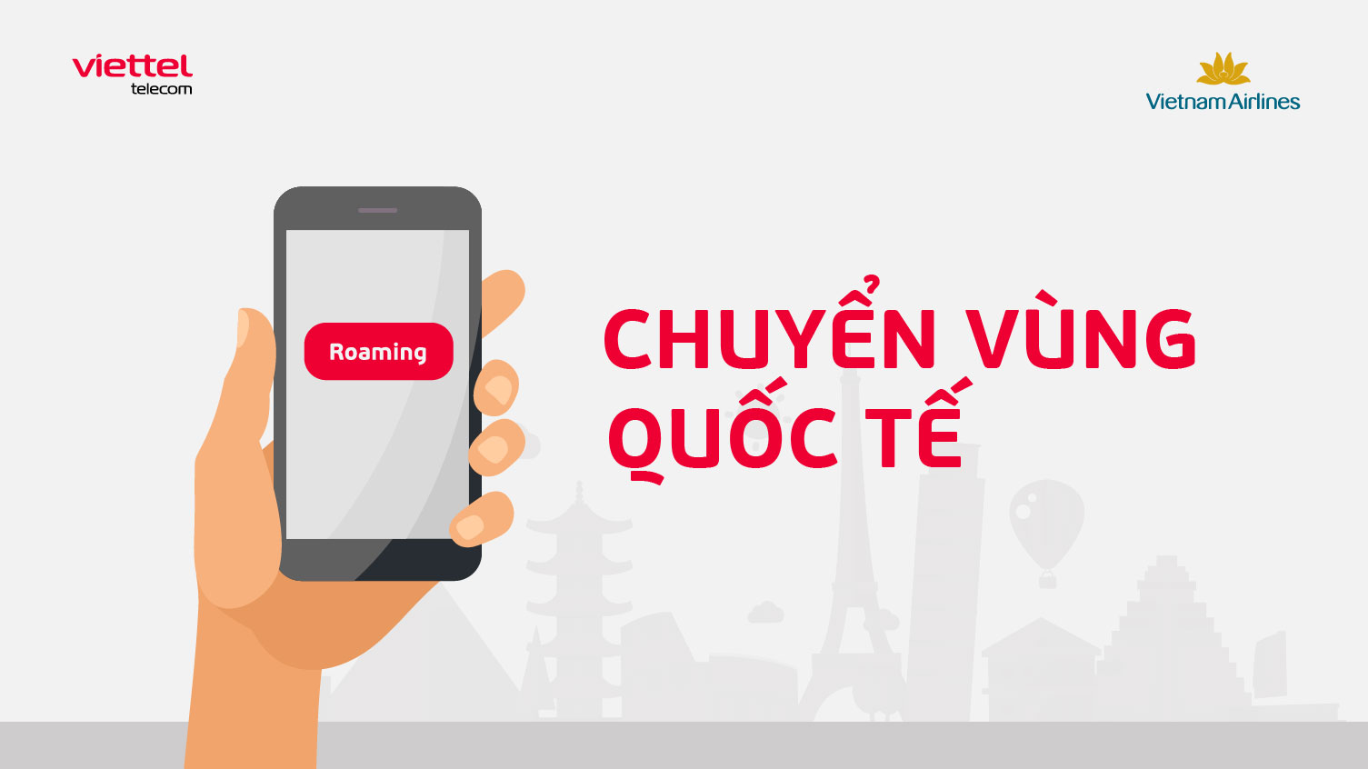 Viettel hợp tác với Vietnam Airline bán gói cước roaming trên ứng dụng Vietnam Airline