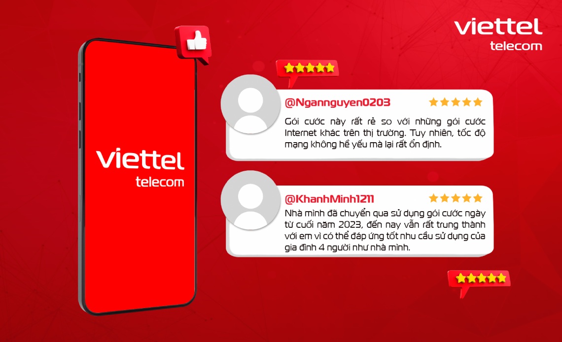 Phản hồi của người dùng về gói cước Internet Viettel 165K