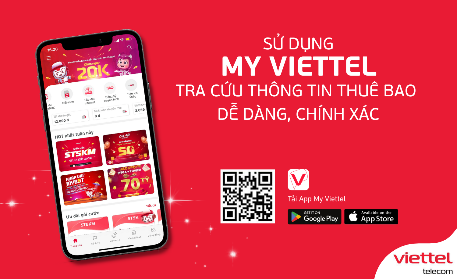 Viettel Telecom là một trong những nhà cung cấp dịch vụ viễn thông hàng đầu tại Việt Nam. Khách hàng của Viettel Telecom sẽ được trải nghiệm các gói cước và chất lượng dịch vụ tuyệt vời, cùng với sự hỗ trợ nhiệt tình của nhân viên công ty. Hãy click vào hình ảnh liên quan để khám phá thêm nhiều điều thú vị từ Viettel Telecom!