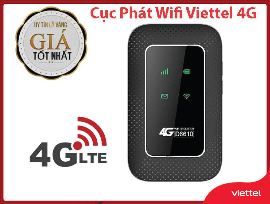 Cục phát wifi không dây 4G Viettel D6610