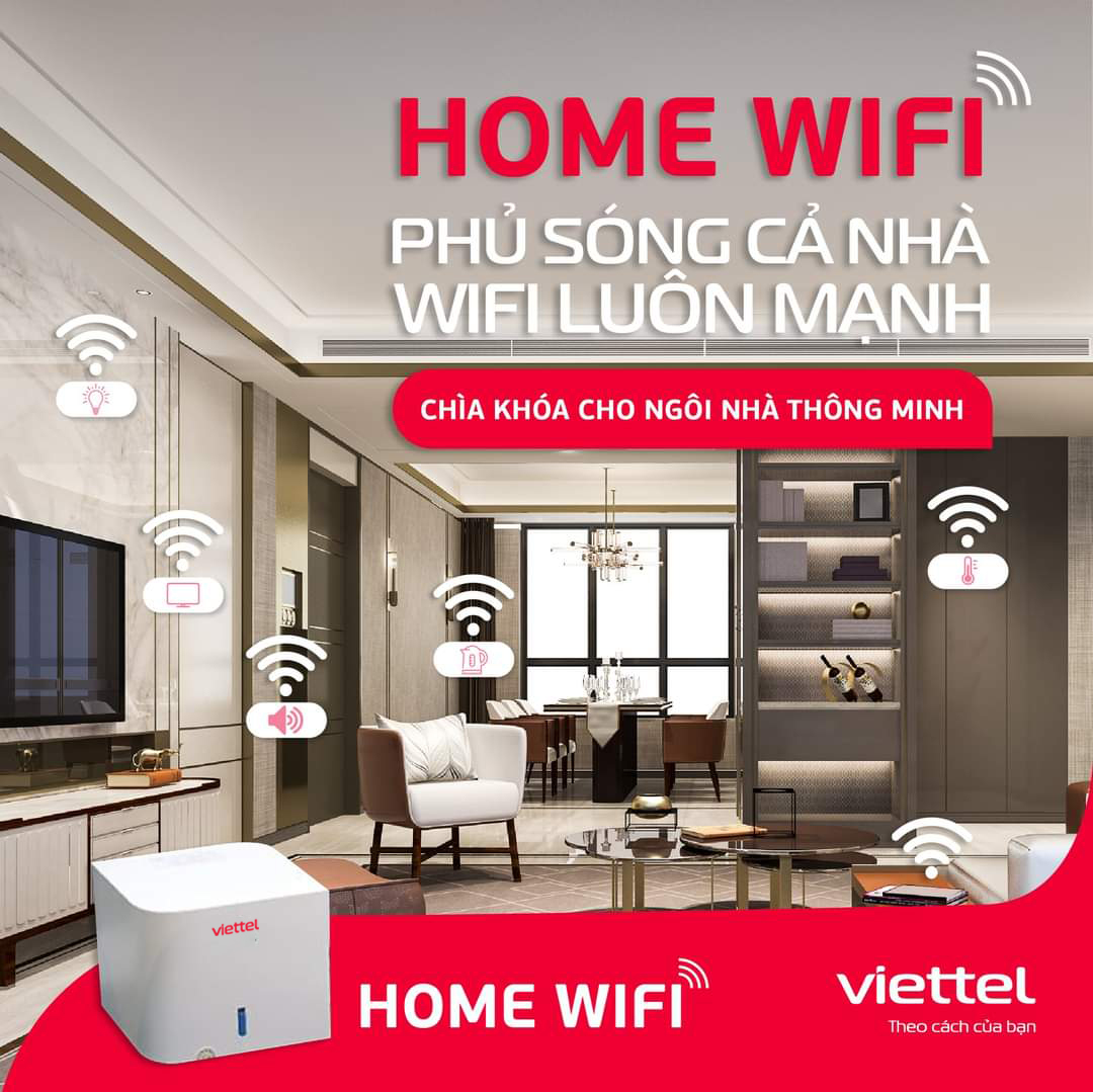 Gói SuperNet Home Wifi kết hợp bộ thiết bị Home Wifi Viettel giúp chấm dứt tình trạng wifi chập chờn.