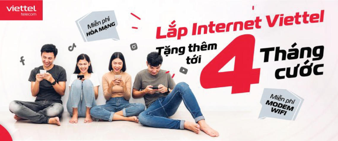 Khuyến mãi khi lắp đặt wifi Viettel