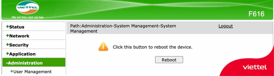 Reboot lại bộ định tuyến định kỳ để giải quyết các vấn đề mạng gặp phải một cách tạm thời.