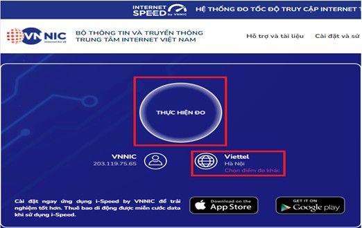 Cách kiểm tra tốc độ mạng wifi qua trang web speedtest.vn hoặc i-speed.vn