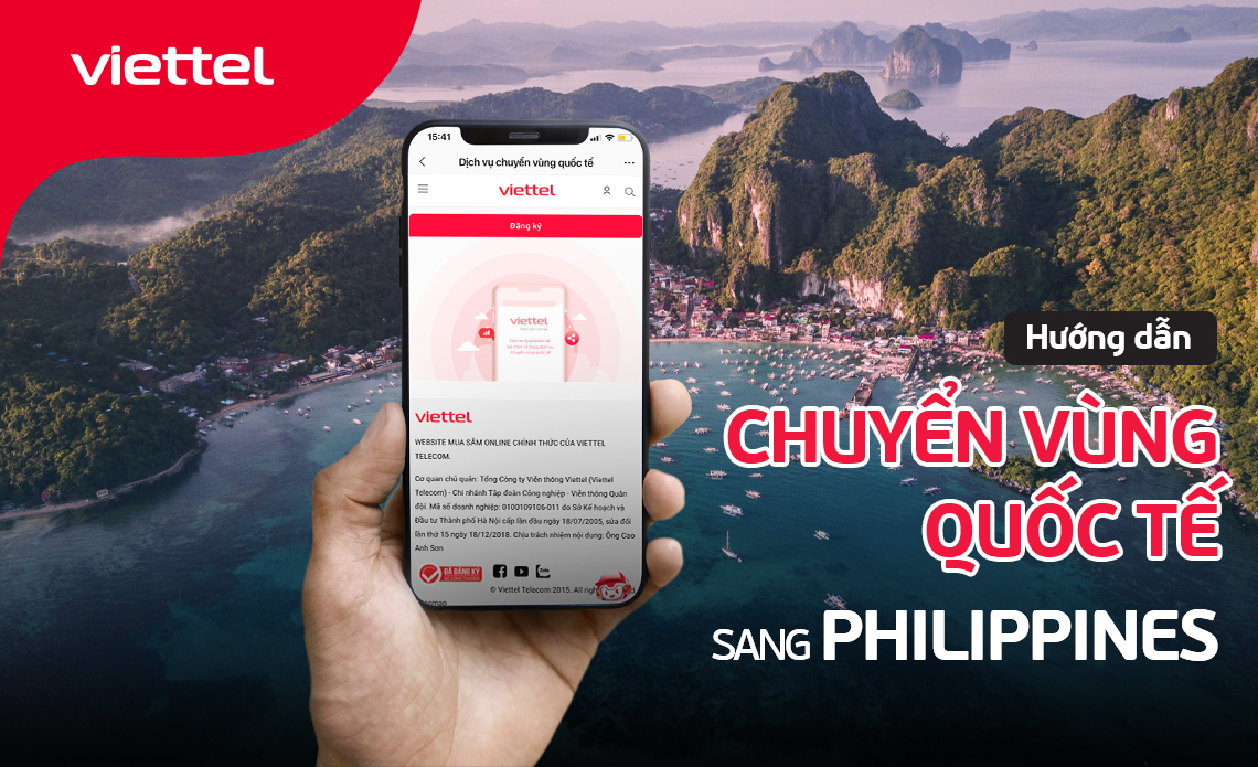 Đăng ký chuyển vùng quốc tế khi ở Philippines