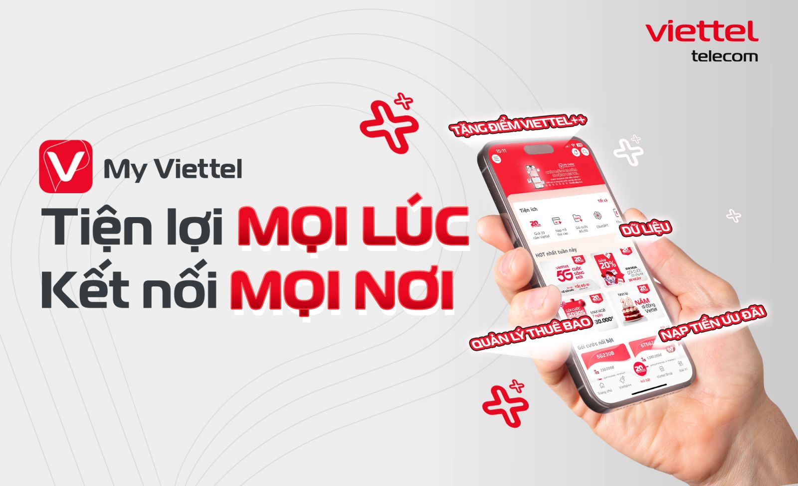 Đăng ký gói cước trên My Viettel để nhận nhiều ưu đãi hấp dẫn