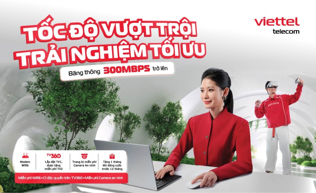 Gói cước Internet Viettel tốc độ cao