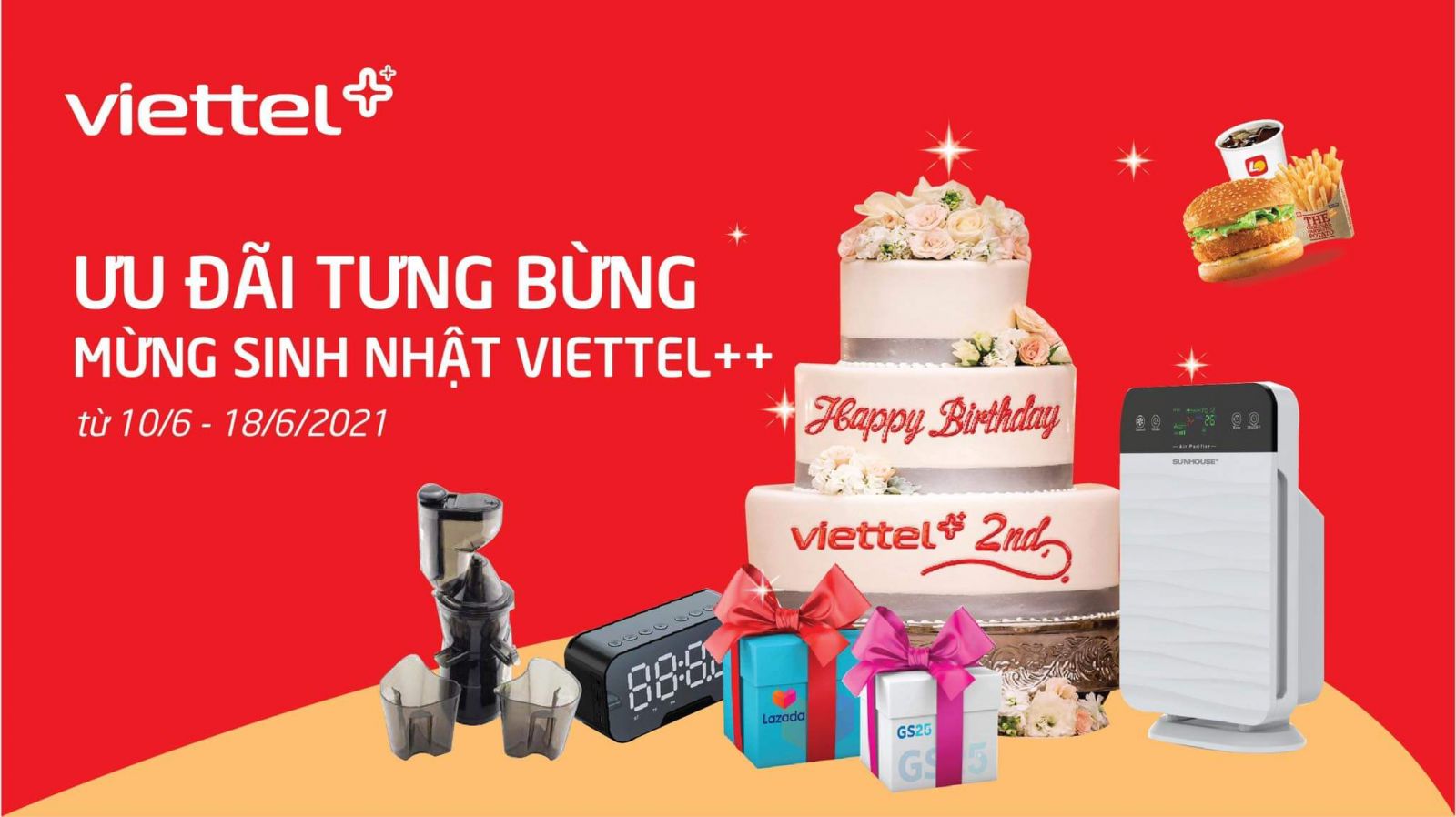 Ưu đãi lớn mừng sinh nhật Viettel Giảm ngay 35 phí dịch vụ